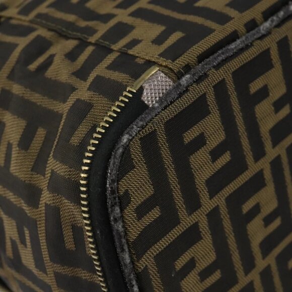 FENDI Vanity Pouch Black Brown Auth 141707 - Picture 5 of 16